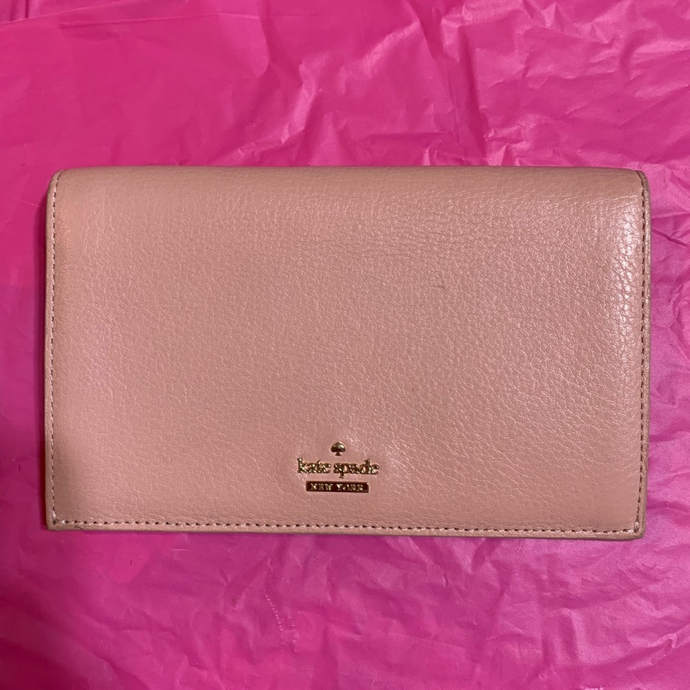 KATE SPADE | pink wallet flowers inside
